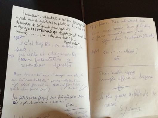 The guestbook at the exhibit (John Raimo)